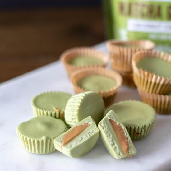 Matcha White Chocolate Cups - Recipe photo by 86Eats