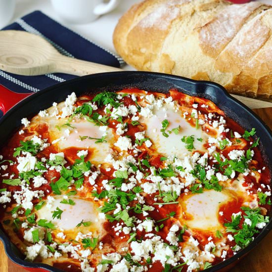 Shakshuka Eggs - Recipe photo by PetersFoodAdventures