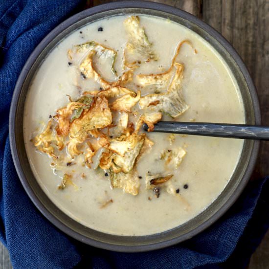 Spring Artichoke Soup - Recipe photo by simmerandsauce
