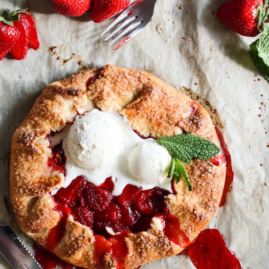 Strawberry Galette - Recipe photo by Welcome2ourTable