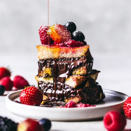 Nutella Stuffed French Toast - Recipe photo by chocolatesandchai