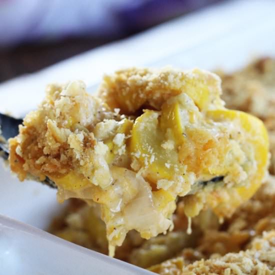 Cheesy Squash Casserole - Recipe photo by Buy This Cook That