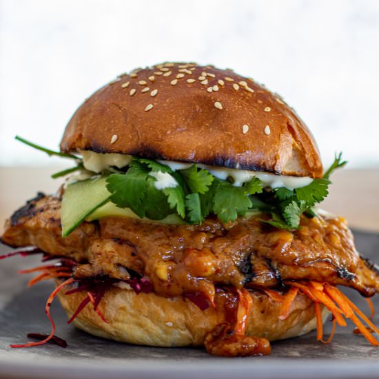 Chicken Satay Sandwich - Recipe photo by AnotherFoodBlogger