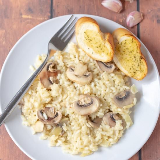 30-Minute Mushroom Risotto - Recipe photo by neilshealthymeals