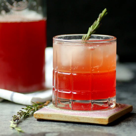 Strawberry Balsamic Shrub - Recipe photo by DomesticDreamboat