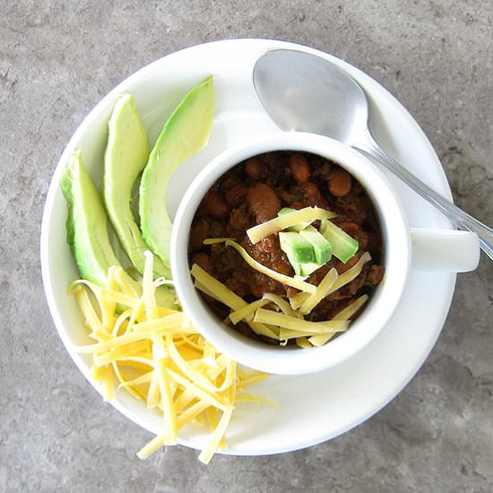 Ground Beef Chili with Beans - Recipe photo by delightfulrepast