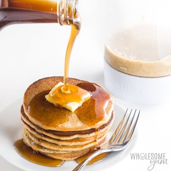 Flaxseed Pancakes - Recipe photo by wholesomeyum