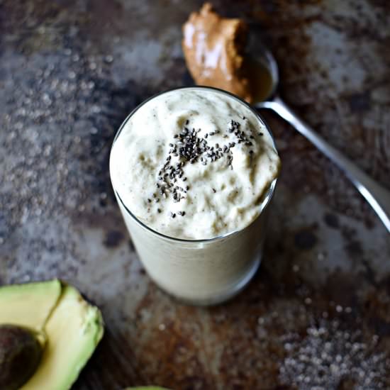 Creamy Avocado Kefir Smoothie - Recipe photo by The Boozy Oyster