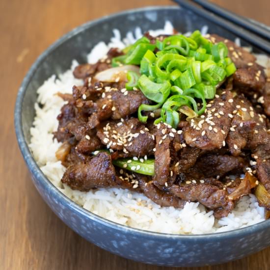 Korean BBQ Beef - Recipe photo by El Mundo Eats