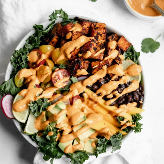 Chipotle Kale Taco Salad - Recipe photo by wellfedsoul