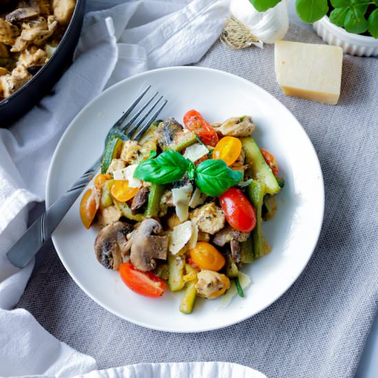 Italian Chicken Zucchini Skillet - Recipe photo by eatdessertsnack