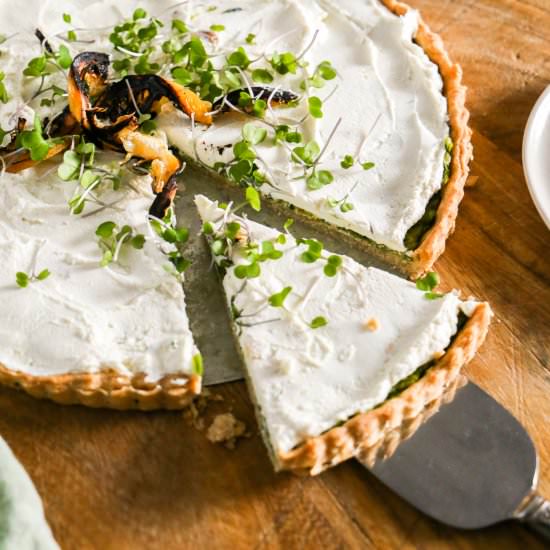Whipped Goat Cheese Tart - Recipe photo by pageandplate