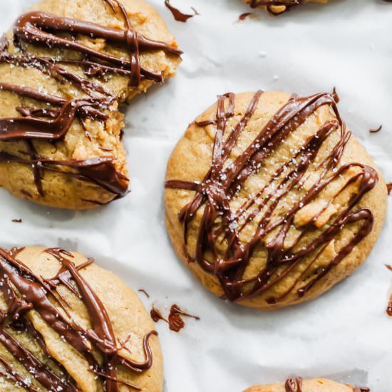 Chocolate Peanut Butter Cookies - Recipe photo by ourbalancedbowl