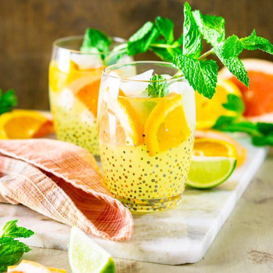 Triple Citrus Tequila Smash - Recipe photo by Burrata and Bubbles
