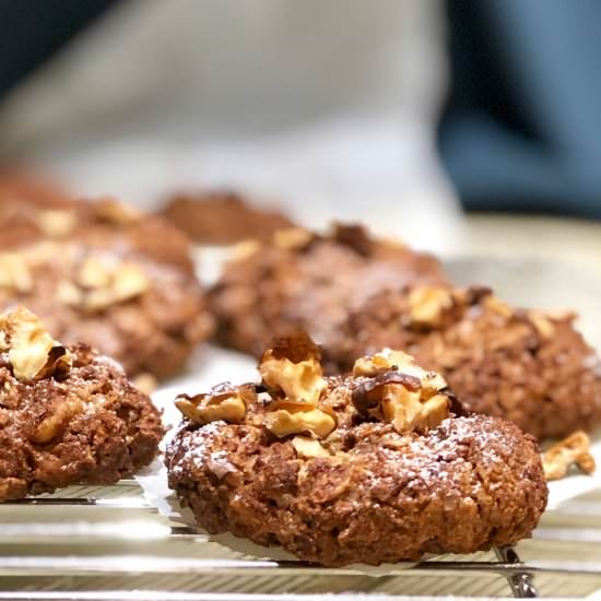 Pecan cookies with rye and barley - Recipe photo by ramonascuisine