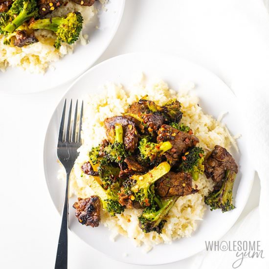 paleo keto beef and broccoli - Recipe photo by wholesomeyum