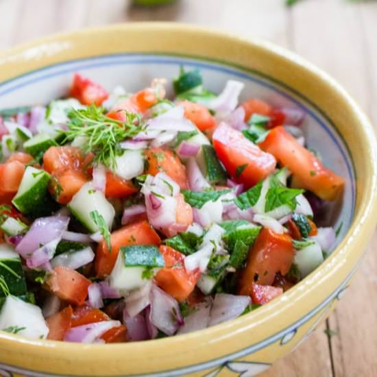Shirazi Salad - Recipe photo by MasalaHerb
