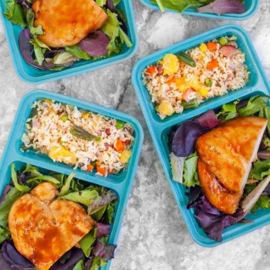 Teriykai Chicken & Fried Rice - Recipe photo by mealpreponfleek
