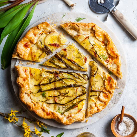 Rustic Ramp And Potato Tart - Recipe photo by olive_and_mango