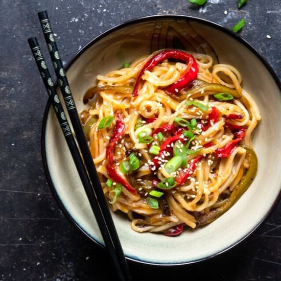 Honey Garlic Instant Pot Noodles - Recipe photo by foodfaithfitness