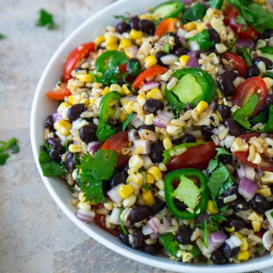Quinoa and Black Bean Salad - Recipe photo by sipandspice
