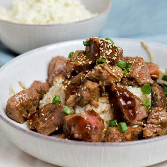 Teriyaki Steak - Recipe photo by DeliciousbyDesign