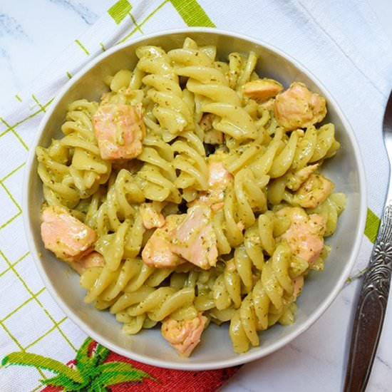 Italian Pesto Salmon Pasta - Recipe photo by ADkitchen