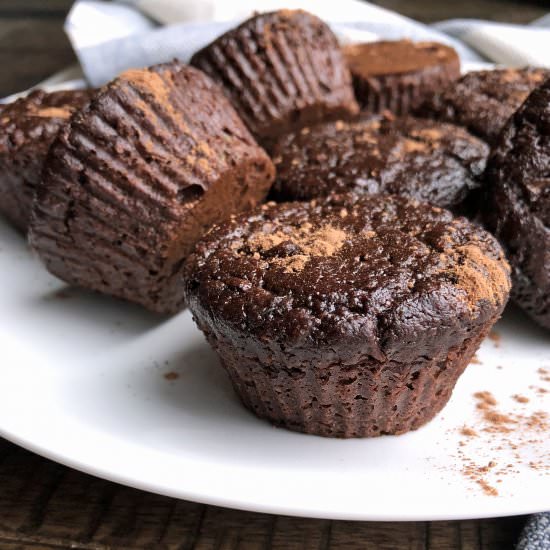 Chocolate Zucchini Muffins - Recipe photo by bakeitpaleo