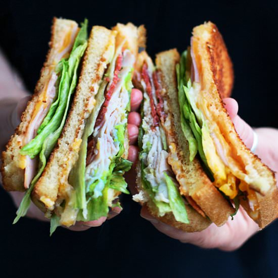 Grilled Club Sandwiches - Recipe photo by cheap-recipe-blog