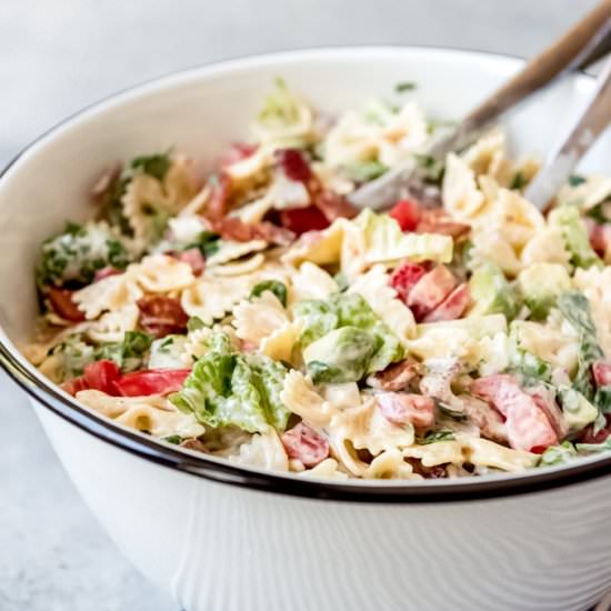 BLT PASTA SALAD - Recipe photo by houseofnasheats