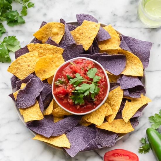 Homemade Salsa | Easy + Tasty! - Recipe photo by The Plant Riot