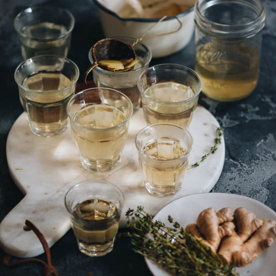 Ginger Thyme Tea - Recipe photo by gastroplant
