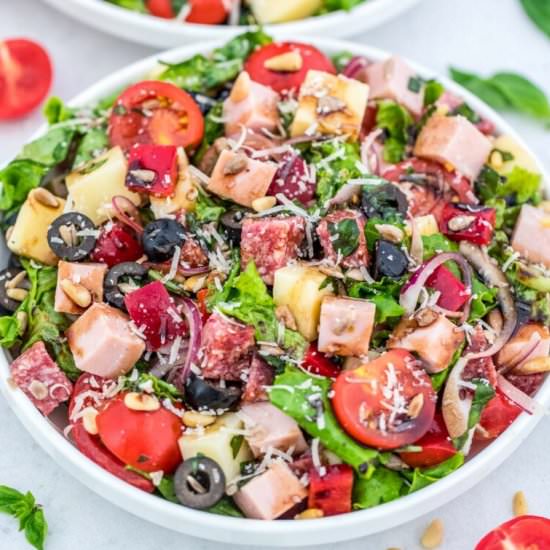 Italian Chopped Salad - Recipe photo by peasandpeonies