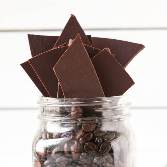 5-minute Coffee Chocolate Bark - Recipe photo by dessertswithbenefits