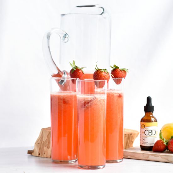 CBD Strawberry Lemonade - Recipe photo by living freely gluten free