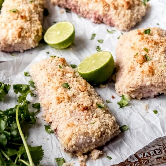MACADAMIA NUT CRUSTED MAHI-MAHI - Recipe photo by houseofnasheats