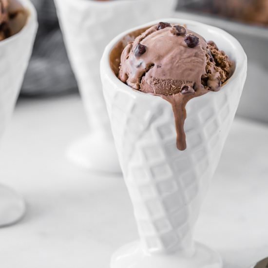 No Churn Chocolate Ice Cream - Recipe photo by rachelcooksblog
