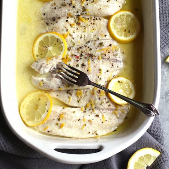 Easy Baked Lemon Butter Tilapia - Recipe photo by suebeehomemaker