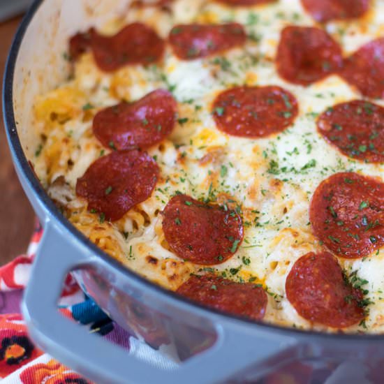 Quick and Easy Pizza Pasta Recipe - Recipe photo by The Kitchen Wife