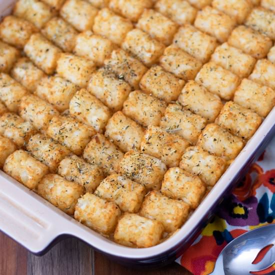 Bacon Chicken Ranch Tater Tot Cass - Recipe photo by The Kitchen Wife