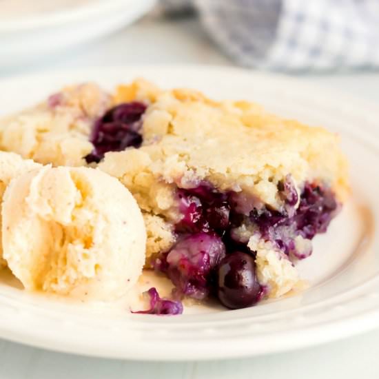 Texas-Style Blueberry Cobbler - Recipe photo by FoodFolksandFun