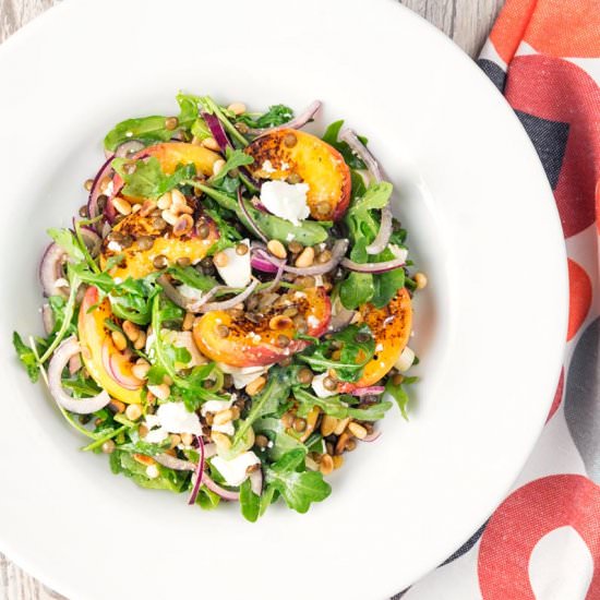 Peach and Feta Cheese Salad - Recipe photo by Brian Jones