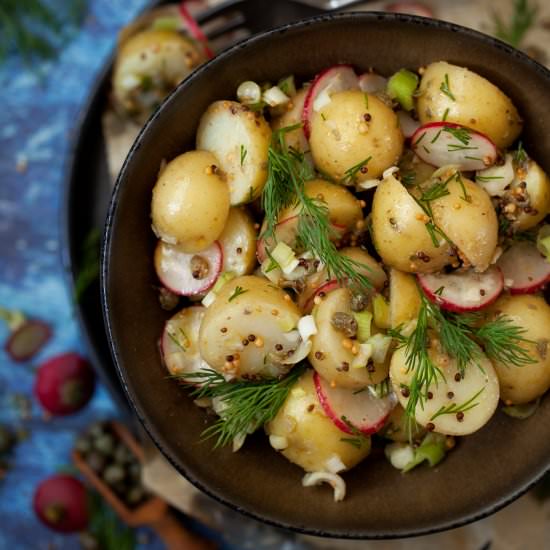 Mustard Vinaigrette Potato Salad - Recipe photo by littlesugarsnaps