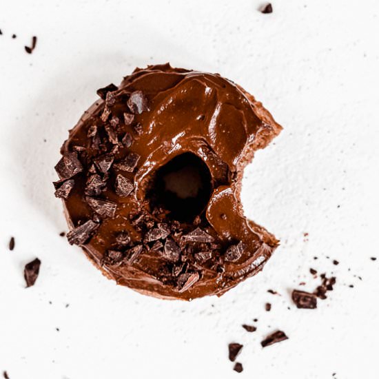 Paleo Chocolate Protein Doughnuts - Recipe photo by thefitpeach