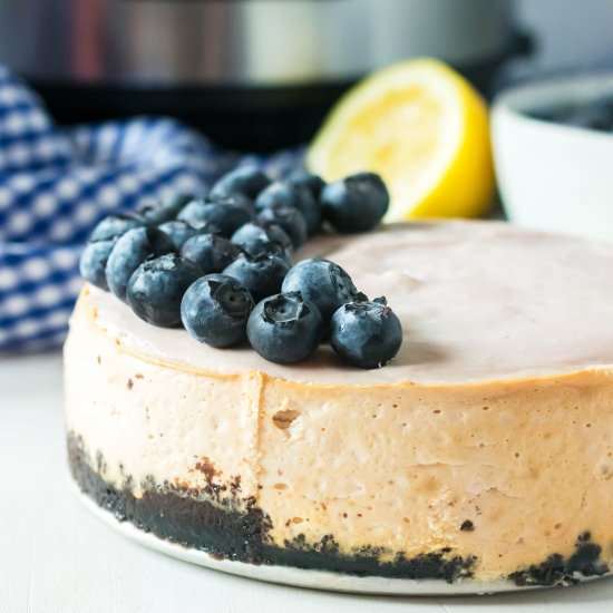 Instant Pot Blueberry Cheesecake - Recipe photo by RECkate