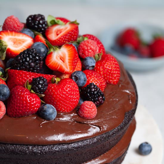 Vegan Chocolate Olive Oil Cake - Recipe photo by olive_and_mango