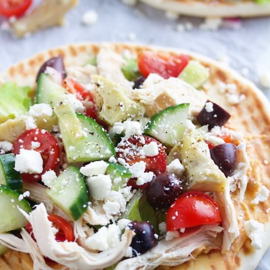 Mediterranean Chicken & Hummus Wrap - Recipe photo by 5boysbaker