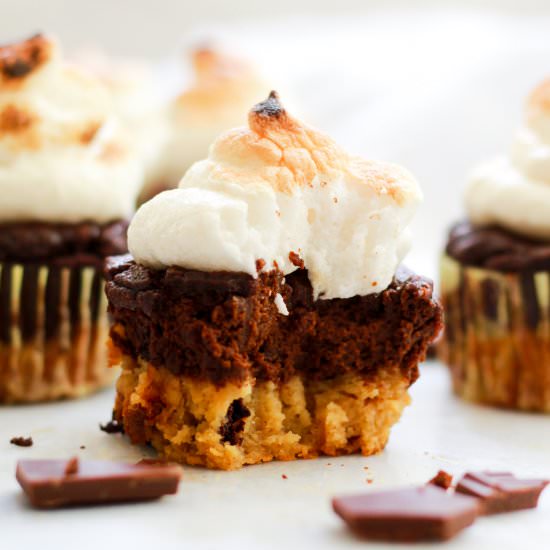 Paleo S'mores Cupcakes - Recipe photo by thebananadiaries