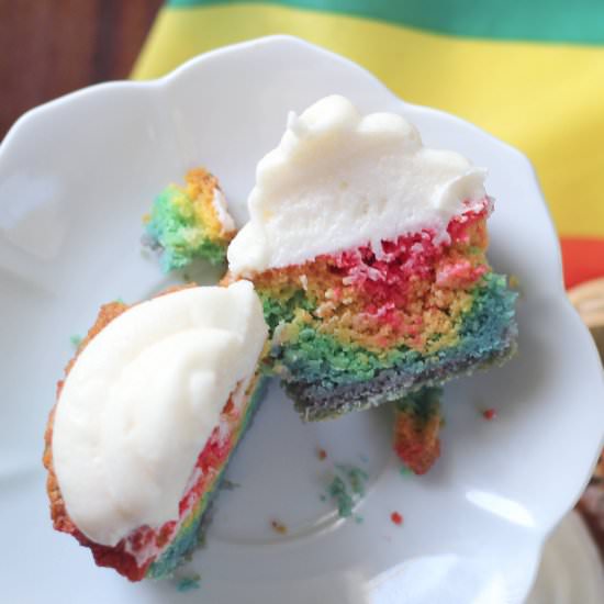 Rainbow Cupcakes - Recipe photo by Omg Keto Yum