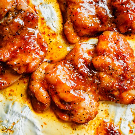 Best Oven Baked Chicken Thighs - Recipe photo by MunchkinTime